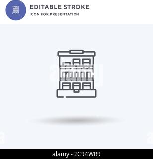 Symbole de tablette, affiche plate remplie, pictogramme solide isolé sur blanc, illustration du logo. Icône de tablette pour la présentation. Illustration de Vecteur