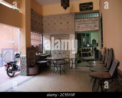 MARRAKECH, MAROC - septembre 23 2019 : magnifique architecture à Marrakech avec influence dans le monde entier Banque D'Images