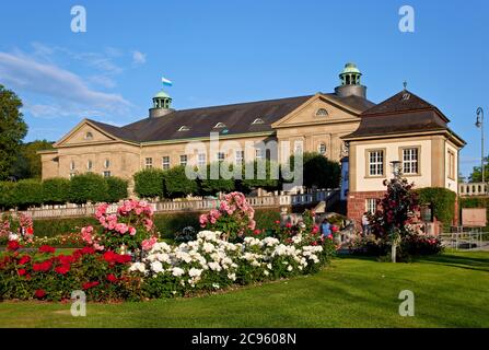 Géographie / Voyage, Allemagne, Bavière, Bad Kissingen, Regentenbau, jardins de spa, roseraie, droits-supplémentaires-déstockage-Info-non-disponible Banque D'Images