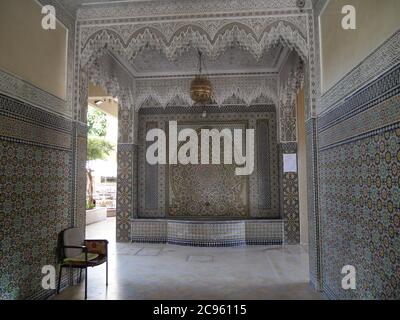 MARRAKECH, MAROC - septembre 23 2019 : magnifique architecture à Marrakech avec influence dans le monde entier Banque D'Images