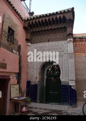 MARRAKECH, MAROC - septembre 23 2019 : magnifique architecture à Marrakech avec influence dans le monde entier Banque D'Images