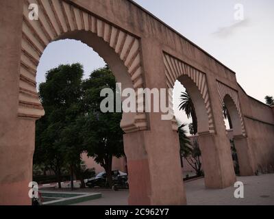 MARRAKECH, MAROC - septembre 23 2019 : magnifique architecture à Marrakech avec influence dans le monde entier Banque D'Images