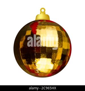 Boule de Noël sur l'arbre. Décoration de Noël. Image vectorielle Illustration de Vecteur