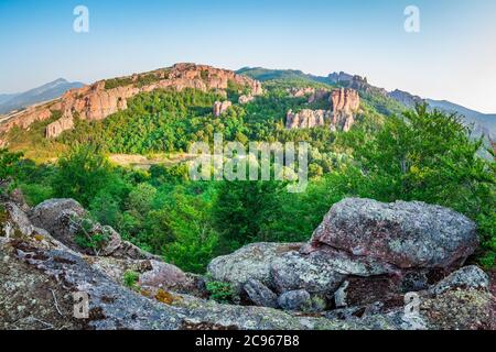 The Belogradchik Rocks - site naturel dans la région de Belogradchik, montagnes des Balkans, nord-ouest de la Bulgarie Banque D'Images