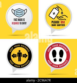 Signe attention coronavirus. Arrêtez la bannière coronavirus.Vector eps10 Illustration de Vecteur