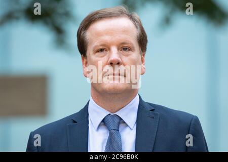 L'ancien député conservateur Charlie Elphicke arrive au tribunal de la Couronne de Southwark à Londres où il est accusé de trois chefs d'accusation d'agression sexuelle contre deux femmes. Banque D'Images