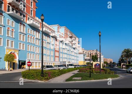 Doha, Qatar - 23 Novembre. 2019. Quartier Qanat quartier sur l'île Pearl Banque D'Images