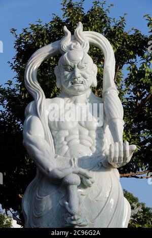 Khai Doan King honore la pagode. Le gardien du temple. Statue. Buon Me Thuot. France. Banque D'Images