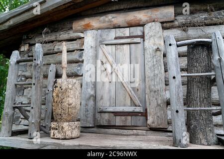 L'ancienne maison traditionnelle dans la région de kazan Banque D'Images