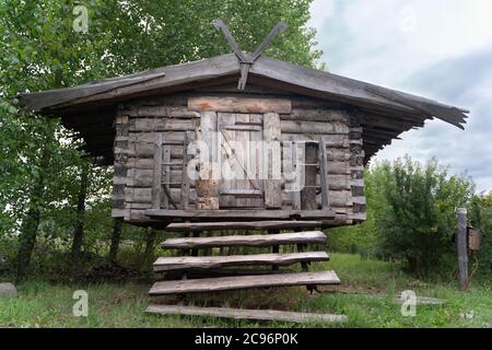 L'ancienne maison traditionnelle dans la région de kazan Banque D'Images