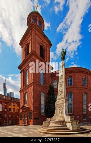 Monument de l'unité à la Paulsplatz, en face de l'église Saint-Paul, Allemagne, Hesse, Francfort-sur-le-main Banque D'Images