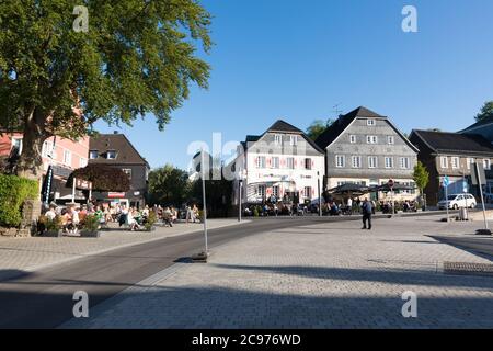 Place du marché à Wipperfürth, Allemagne Banque D'Images