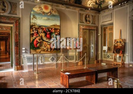 Italie Marche Jesi Palazzo Pianetti -siège de la galerie d'art municipale - Banque D'Images