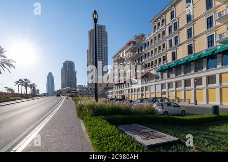 Doha, Qatar - novembre 23. 2019. Paysage urbain sur l'île des perles Banque D'Images