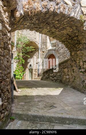 Percile, beau village de la province de Rome, dans la région italienne du Latium. Banque D'Images