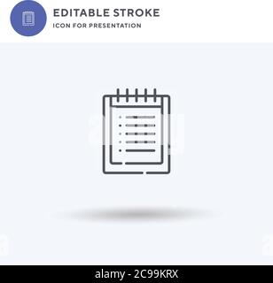 Vecteur d'icône cadeau, affiche plate remplie, pictogramme solide isolé sur blanc, illustration du logo. Icône cadeau pour présentation. Illustration de Vecteur