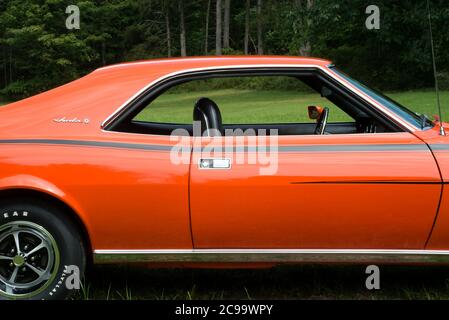 Big Bad Orange 1970 American Motors Javelin serres Banque D'Images