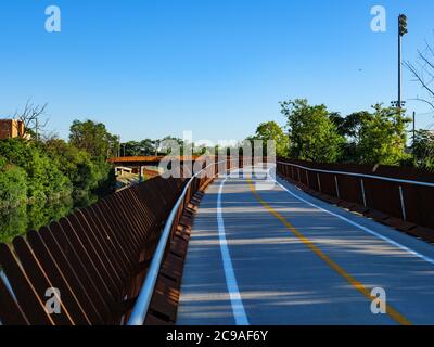 Riverview Bridge, Chicago, Illinois. Banque D'Images