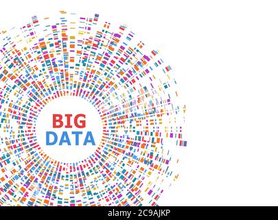 Infographie sur le Big Data. Test d'ADN, Barcoding, Genom Map Architecture. Test génétique de la structure moléculaire. Illustration de la séquence généalogique Illustration de Vecteur