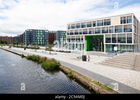 Boroughmuir High School, une école secondaire d'État située à côté du canal Union, Fountainbridge, Édimbourg, Écosse, Royaume-Uni Banque D'Images