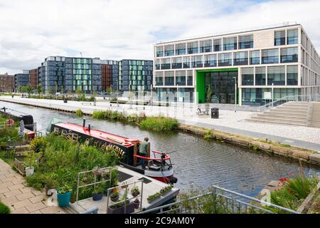 Boroughmuir High School, une école secondaire d'État située à côté du canal Union, Fountainbridge, Édimbourg, Écosse, Royaume-Uni Banque D'Images