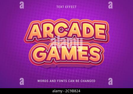 Kid text effect100% modifiable vecteur eps adapté pour les jeux, les enfants, etc Illustration de Vecteur