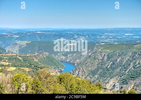 River Sil Canyon (Ribeira SCARA), Espagne Banque D'Images