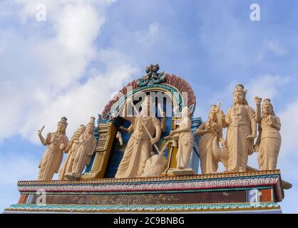 Le temple de Tiruchendur Murugan, Tamil Nadu, est célèbre pour ses temples hindous de style dravidien. Une terre de patrimoine culturel et religieux Banque D'Images