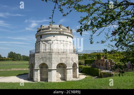 Vue extérieure du mausolée de Théodoric à Ravenne, Italie Banque D'Images