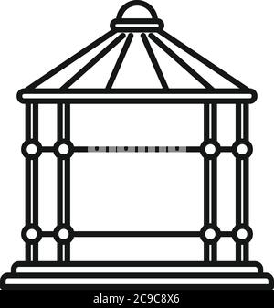 Icône Belvédère Arch. Image vectorielle de l'arche Gazebo vector icône pour le web design isolé sur fond blanc Illustration de Vecteur