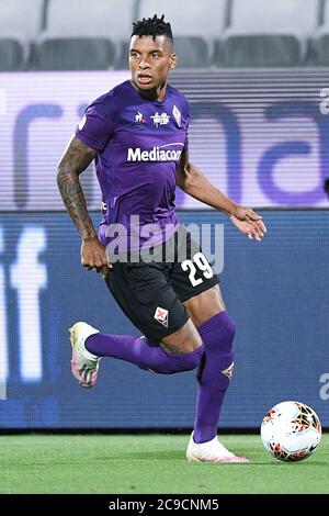 Florence, Italie. 29 juillet 2020. Dalbert de l'ACF Fiorentina pendant la série UN match entre Fiorentina et Bologne au Stadio Artemio Franchi, Florence, Italie, le 29 juillet 2020. Photo de Giuseppe Maffia. Crédit : UK Sports pics Ltd/Alay Live News Banque D'Images