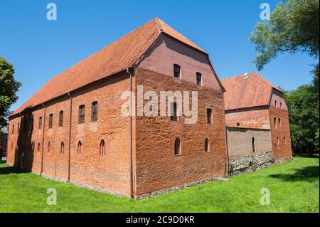 Château d'Ostróda, Voïvodeship de Warmian-Masurien, Pologne Banque D'Images