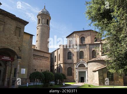 Ravenne, Italie. 28 juillet 2020. Vue extérieure de la basilique Saint-vitale Banque D'Images