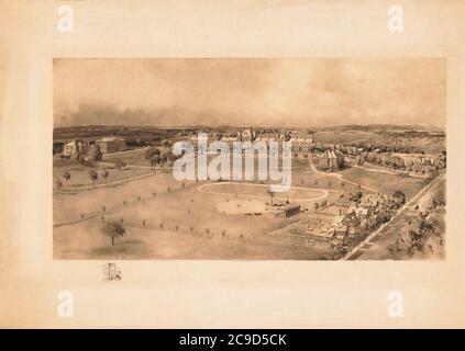 Trinity College, Hartford, Connecticut, États-Unis, Photogravure Print par A.W. Elston & Co., Boston, publié par W.T. Littig & Co., 1907 Banque D'Images