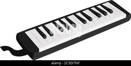 Instrument Melodica, illustration, vecteur sur fond blanc Illustration de Vecteur