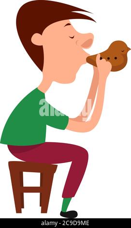 Instrument Ocarina, illustration, vecteur sur fond blanc Illustration de Vecteur