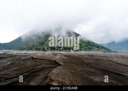 Pura Luhur Poten, temple hindou au Mont Bromo Banque D'Images