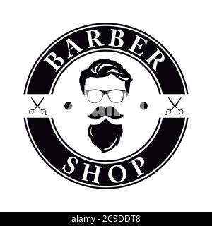 Logo Barber Shop, dessin moderne Vector Illustration EPS 10 Illustration de Vecteur