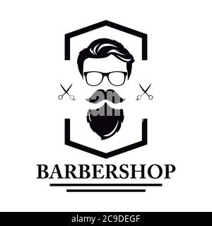 Logo Barber Shop, dessin moderne Vector Illustration EPS 10 Illustration de Vecteur