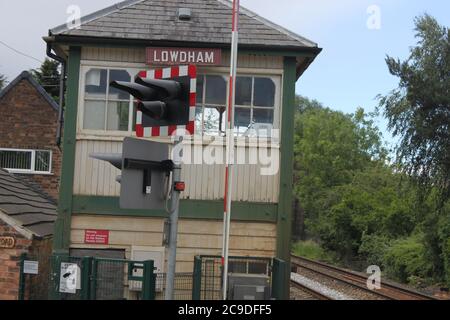 Gare de Lowdham Banque D'Images