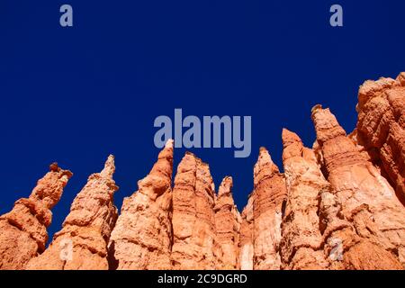 rochers rouges dans le canyon de bryce Banque D'Images