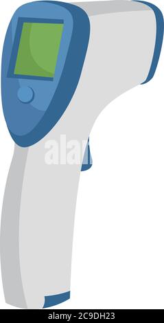 Thermomètre blanc, illustration, vecteur sur fond blanc Illustration de Vecteur