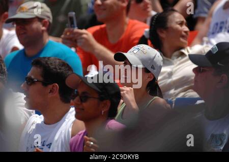 Miami Beach, États-Unis. 29 mai 2005. Dayanara Torres et sa famille au jeu à domicile Florida Marlins VS. The New York mets at Pro Player Stadium Credit: Storms Media Group/Alay Live News Banque D'Images