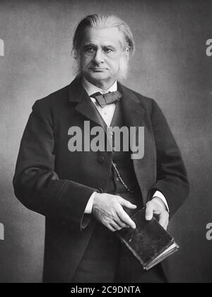 THOMAS Huxley (1825-1895) biologiste anglais et partisan de Charles Darwin Banque D'Images