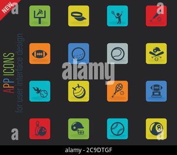 Sport icon set Illustration de Vecteur