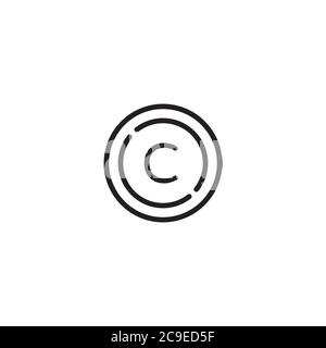 Logo lettre C / icône Illustration de Vecteur