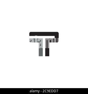 Logo/icône lettre T ou TP Illustration de Vecteur