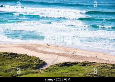 Whitepark Bay, co Antrim, en Irlande du Nord Banque D'Images