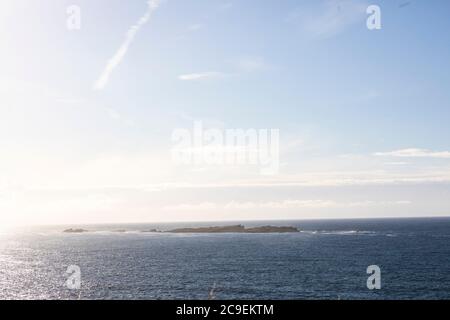 Skerries Islands au large de Portrust, Co. Antrim, Irlande du Nord Banque D'Images