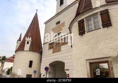 La ville historique de Krems an der Donau, Autriche Banque D'Images